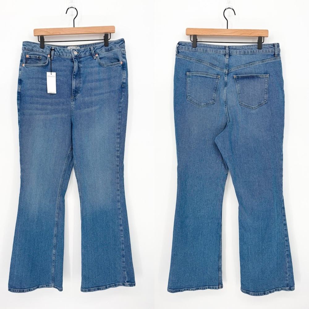 NWT New Look Curves High Rise Bootcut Jeans Size 14 - Picture 12 of 13